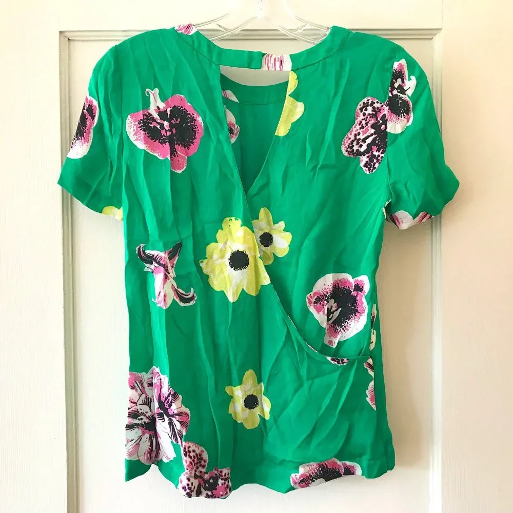 J.Crew | Swoop Top in Floral Punk